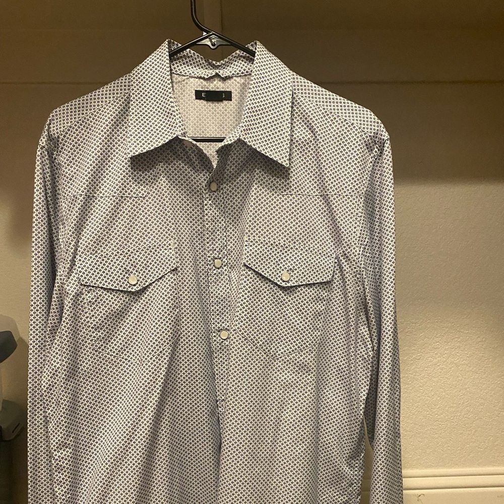 Express men’s pearl snap button down